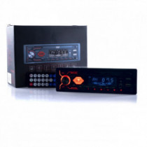 Radio auto 1 DIN USB micro SD BT - roșu