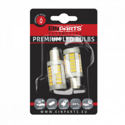 Bec LED P21W (135 x SMD 4014) portocaliu canbus