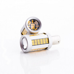 Bec LED PY21W (135 x SMD 4014) portocaliu canbus