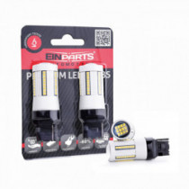 Bec LED W21W (66 x SMD 2016) portocaliu canbus