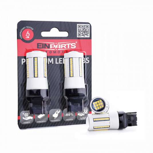 Bec LED W21W (66 x SMD 2016) portocaliu canbus