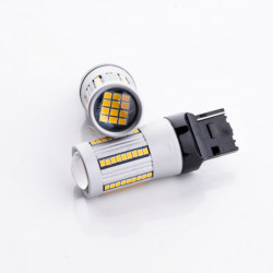 Bec LED W21W (66 x SMD 2016) portocaliu canbus