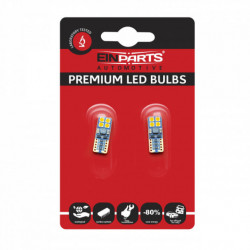 Bec LED W5W (8 x osram LED 3030) portocaliu canbus