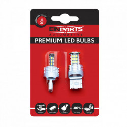 Bec LED W21/5W (30 x SMD 3020) 6000k canbus 7443ck
