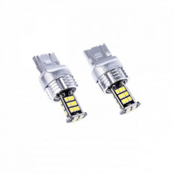 Bec LED W21/5W (30 x SMD 3020) 6000k canbus 7443ck