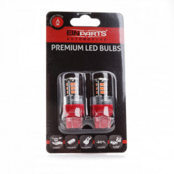 Bec LED W21/5W (30 x SMD 3020) roșu canbus 12/24V