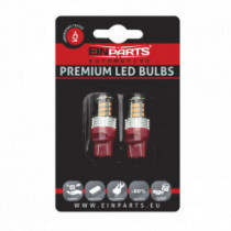 Bec LED W21/5W (30 x SMD 3020) roșu canbus 7443ck 12/24V