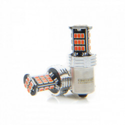 Bec LED P21W (30 x SMD 3020) rosu canbus 12/24V