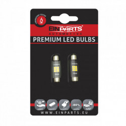 Bec LED C10W (6 x SMD 2016) 39 mm 6000k canbus
