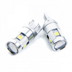 Bec LED W5W (5 x philips SMD 3030) 6000k canbus