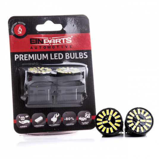 Bec LED W21W (18 x SMD 4014) 6000k
