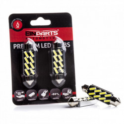 Bec LED C10W (8 x SMD 7020) 42 mm 6000k canbus