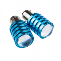 Bec LED P21/5W 7W (1 x SMD 7080) 6000k cu dublu filament