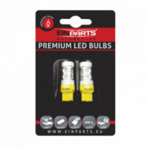 Lumină LED W21W 50W (10 x cree) portocalie 12/24V