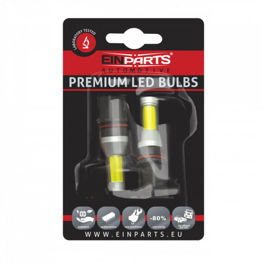 Bec LED P13W 35W (1 x cob) 6000k 12/24V