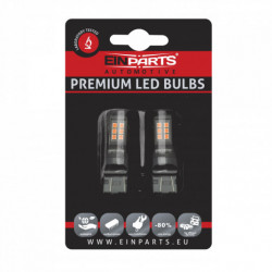 Bec LED W21/5W (21 x SMD 2835) roșu canbus
