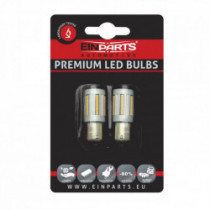 Bec LED P21W (66 x SMD 2016) portocaliu canbus