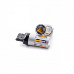 Bec LED W21W (66 x SMD 2016) portocaliu canbus