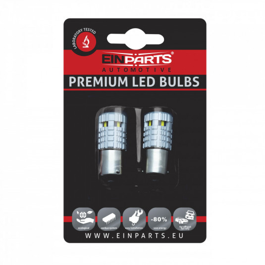 Bec LED P21W (6 x SMD 1860) 6000k canbus