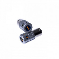 Becuri LED Py21W (6 x SMD 1860) portocalii canbus