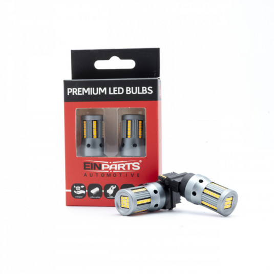 Bec LED P27W 3156 66 SMD 2016 canbus galben-portocaliu