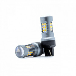 Bec LED W21W 24 SMD 3030 ambra canbus
