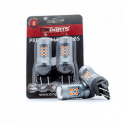 Bec LED W21/5W (24 x SMD 3030) roșu canbus