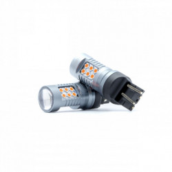 Bec LED W21/5W (24 x SMD 3030) roșu canbus