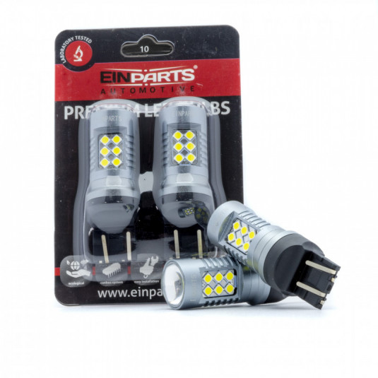 Bec LED W21/5W 24 SMD 3030 alb canbus