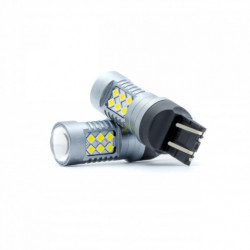 Bec LED W21/5W 24 SMD 3030 alb canbus