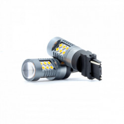 Bec LED P27W (24 x SMD 3030) portocaliu canbus