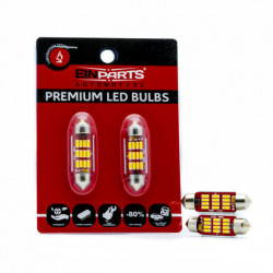 Bec LED C10W 39mm 12 SMD 4014 5000k canbus