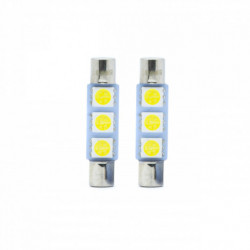 Bec LED C3W (3 x SMD 4014) 31 mm 5000k canbus
