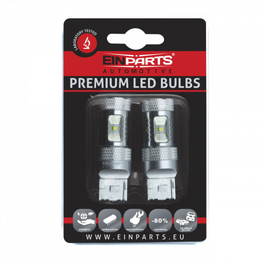 Bec LED W21W 30W (6 x cree xb-d) 6000k