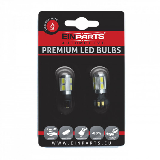 Bec LED PW24W (10 x SMD 5630) 6000k