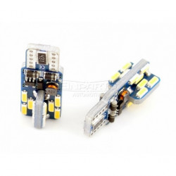 Bec LED W5W (24 x SMD 4014) 3000k canbus