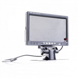 Cameră de marșarier cu cadru pentru numărul de înmatriculare și monitor cu 7 degete