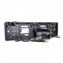 Cameră de înmatriculare în carcasă cu 2 ecrane și monitor cu 5 degete (wireless)