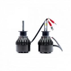 Bec LED H3 24W (2 x LED flip chip) 6000k canbus 12/24V