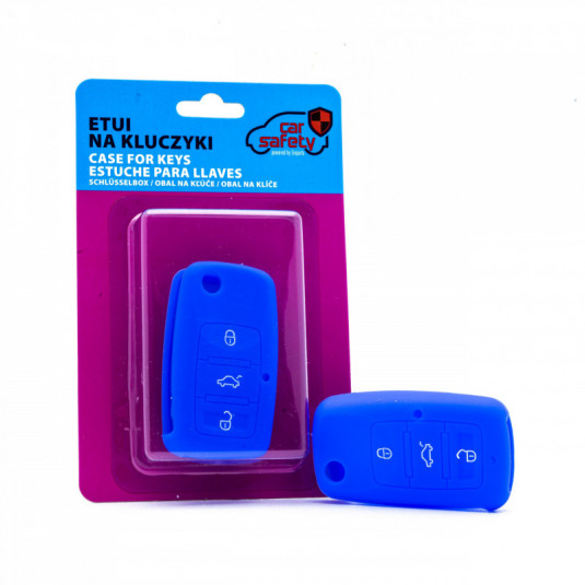 Epkc04 husă de cheie din silicon - albastru grup VW