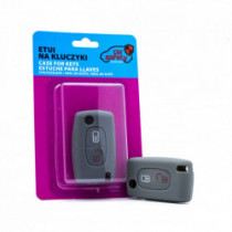 Epkc123 husă din silicon pentru chei - gri Citroen Peugeot