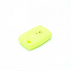 EPKC125 husă din silicon pentru chei - verde neon/galben Citroen Peugeot