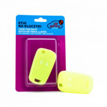 Epkc25 husă din silicon pentru chei - verde neon/galben Chevrolet Opel Vauxhall