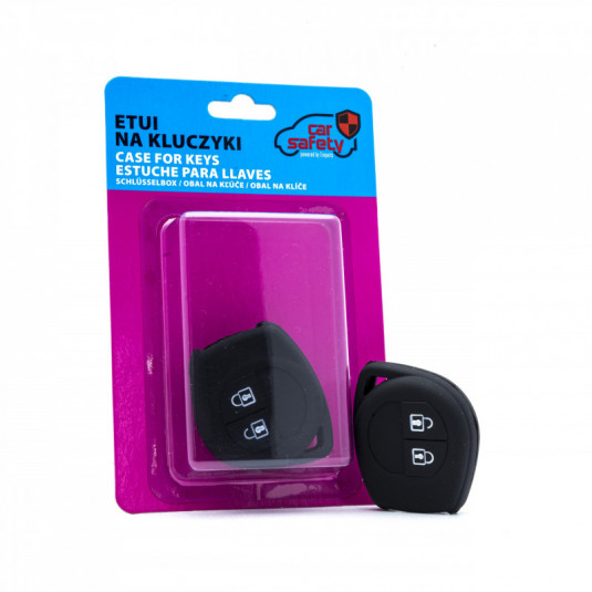 Epkc29 carcasă din silicon pentru chei - negru Fiat Opel Suzuki