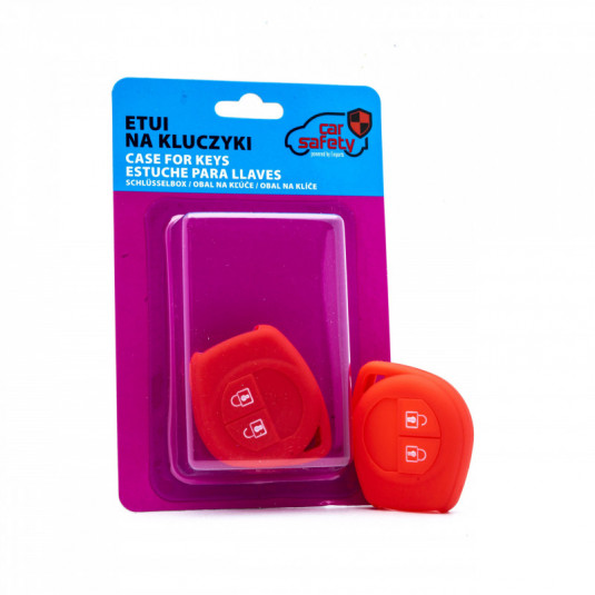 Epkc30 husă din silicon pentru chei - roșu Fiat Opel Suzuki