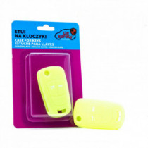 Epkc43 husă din silicon pentru chei - verde neon/galben Opel