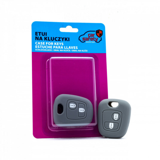 EPKC50 husa silicon pentru chei - gri Citroen Peugeot Toyota