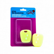 EPKC52 carcasă din silicon pentru chei - verde neon/galben Citroen Peugeot Toyota