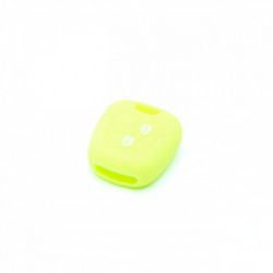 EPKC52 carcasă din silicon pentru chei - verde neon/galben Citroen Peugeot Toyota