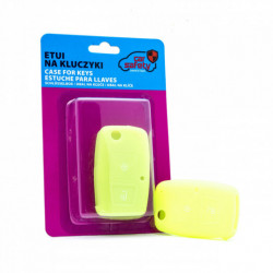 Epkc70 husă din silicon pentru chei - verde neon/galben VW group